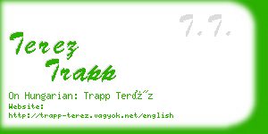 terez trapp business card